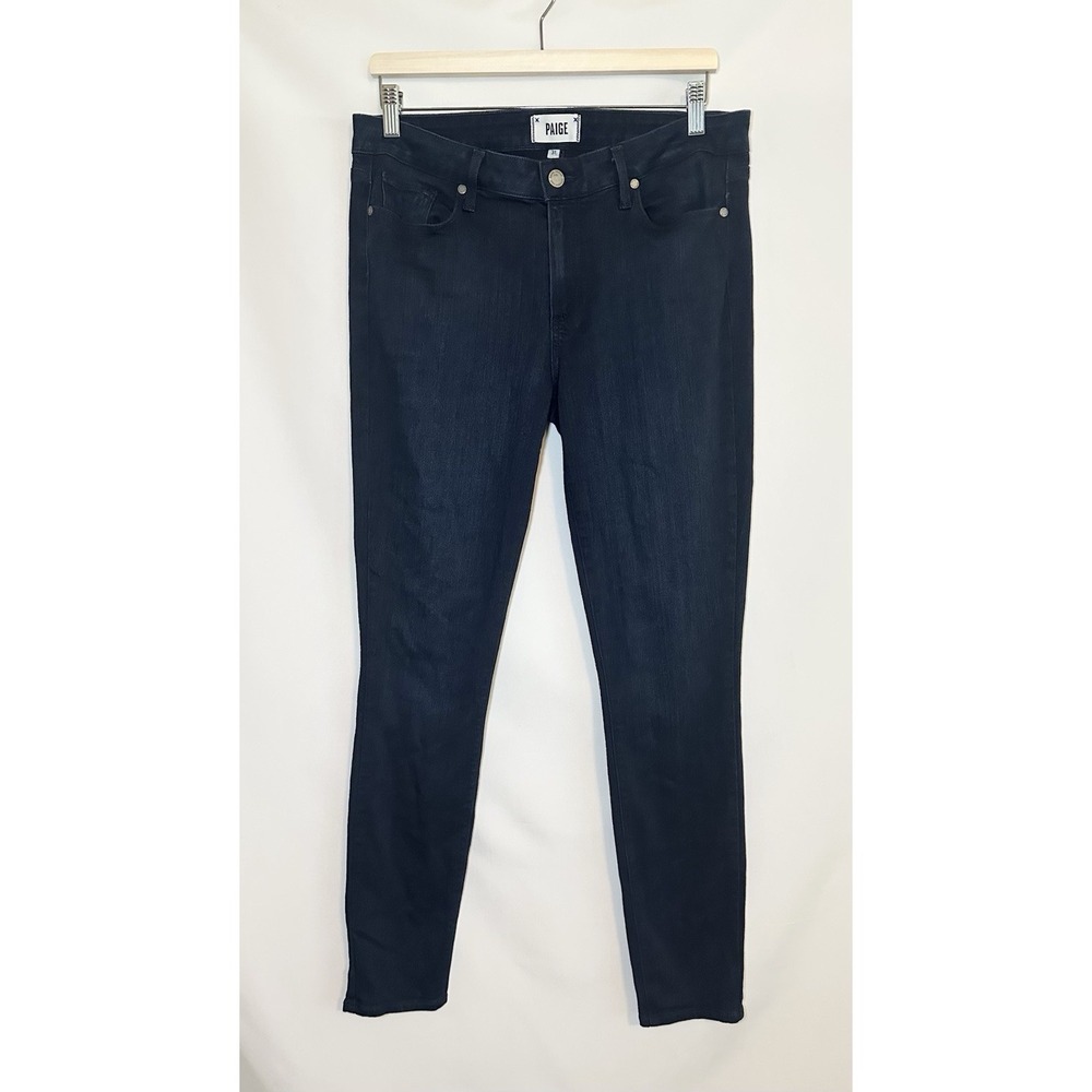 PAIGE Verdugo Ultra Skinny Tonal Mona‎ Dark Blue Jeans Stretch Women's 31